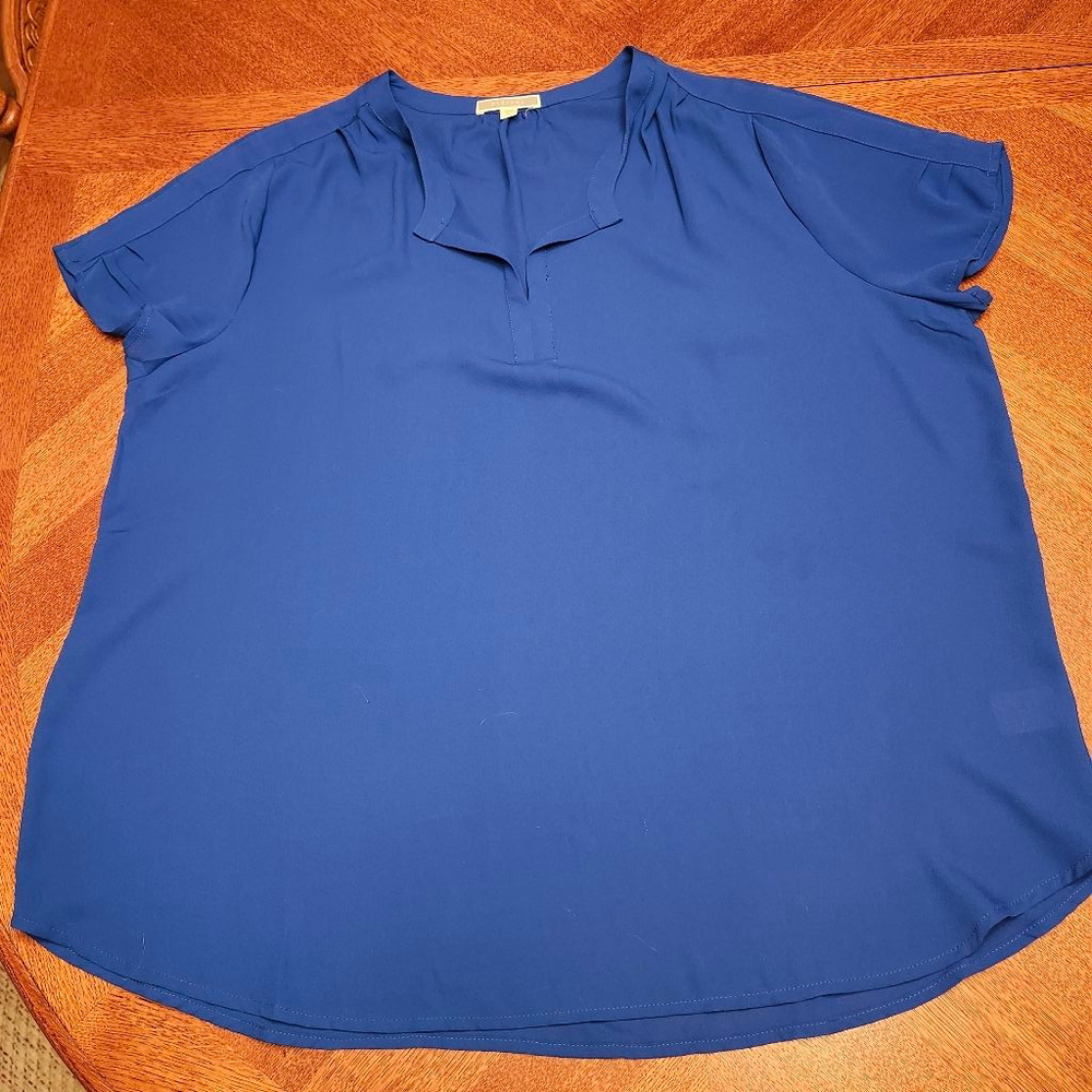 Women's PLEIONE Blue Blouse XL B1